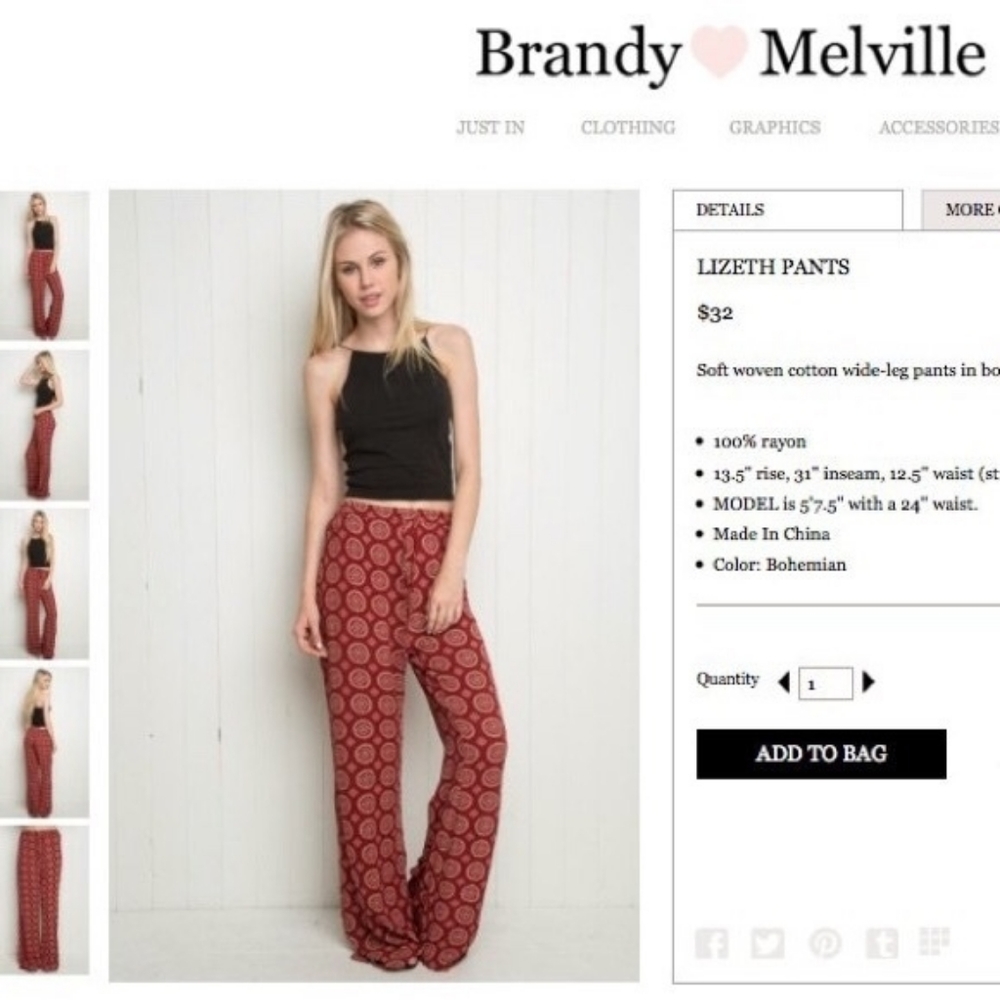Brandy Melville pants